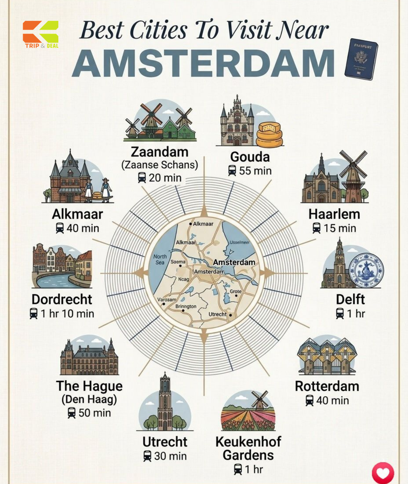 Amsterdam Travel Guide: Canals, Museums & Day Trips Amsterdam near cities map