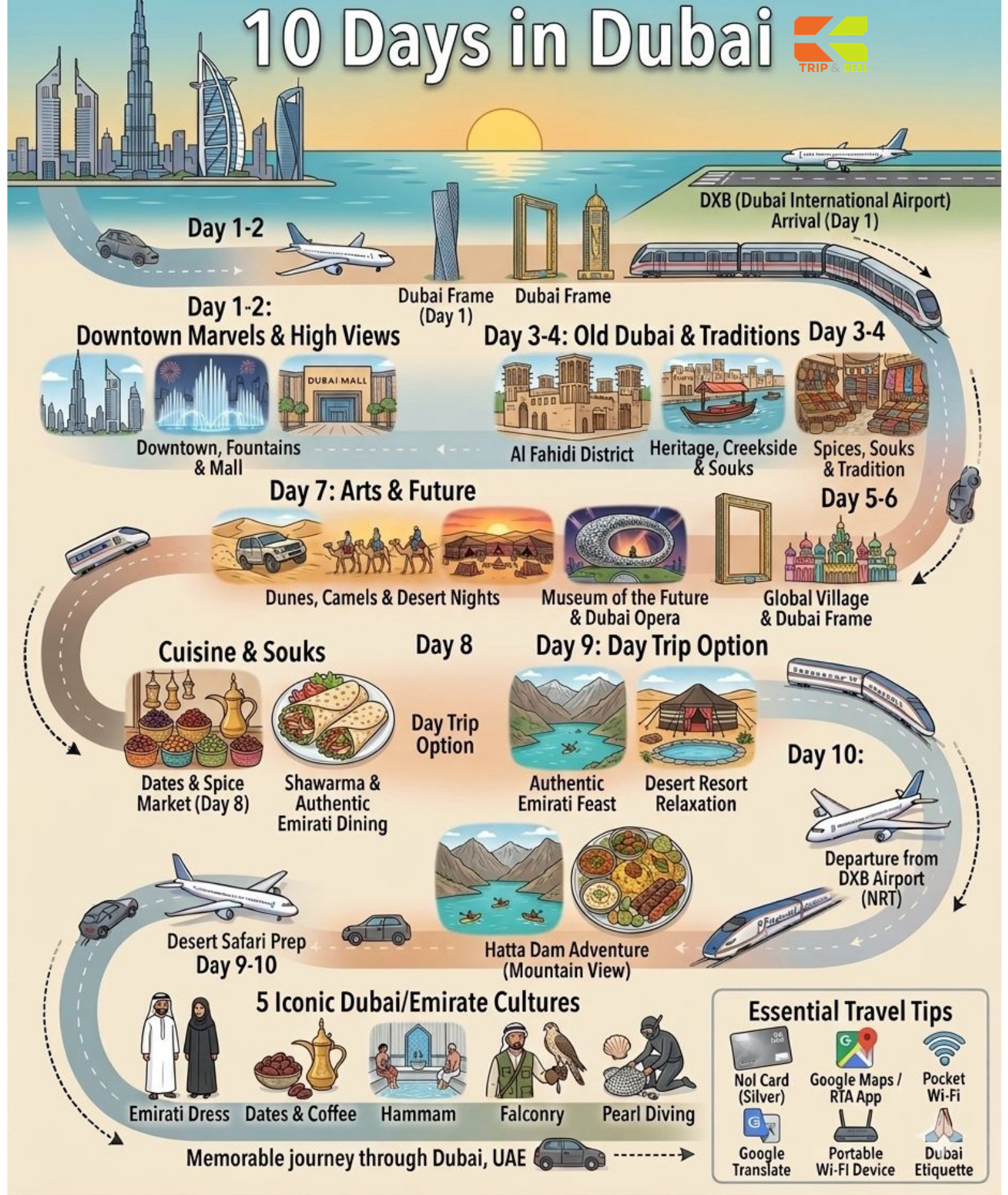 Dubai Travel Guide: Skyscrapers, Desert & Souks Dubai day-by-day itinerary