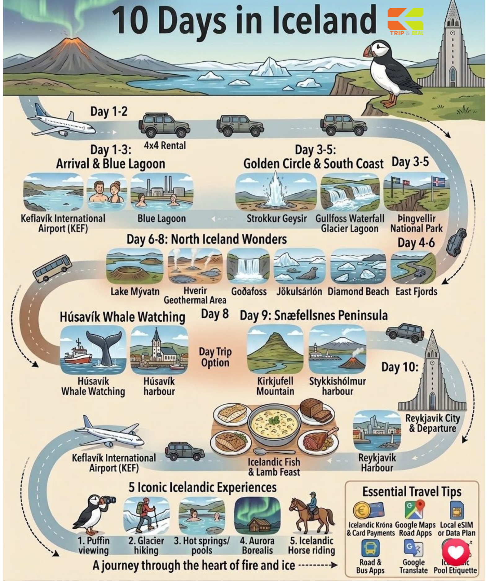 Iceland day-by-day itinerary