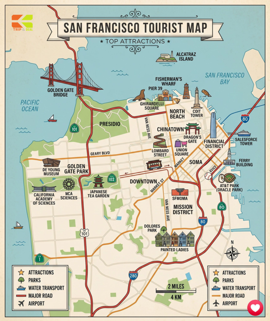 San Francisco Travel Guide: Bridges, Bay & Hills san francisco