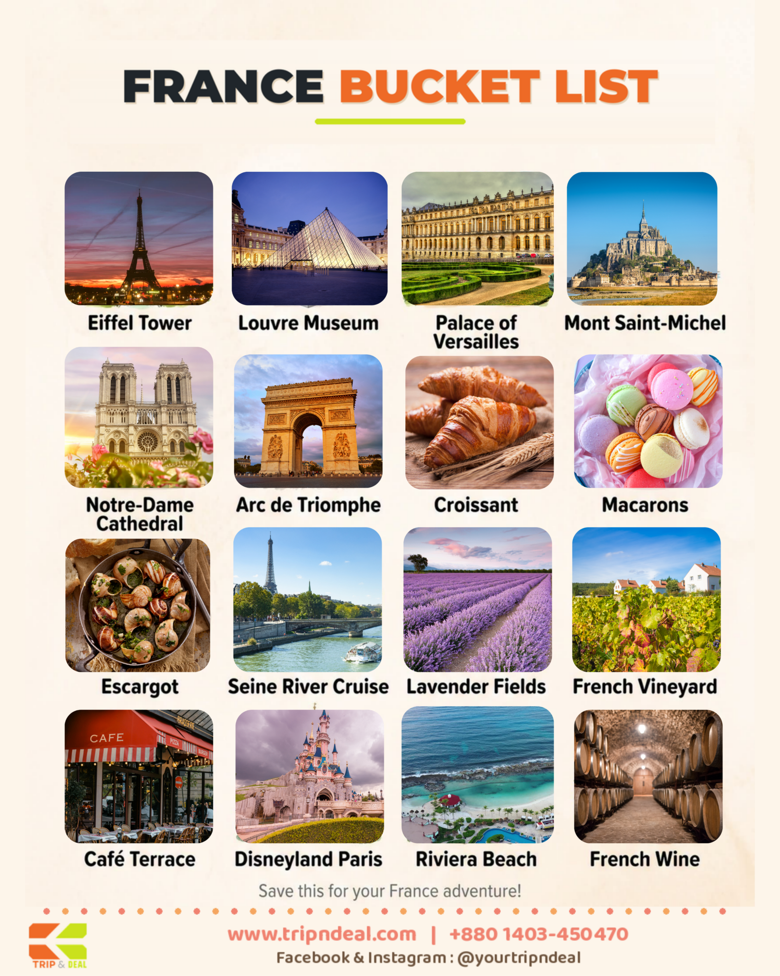 France Bucket List