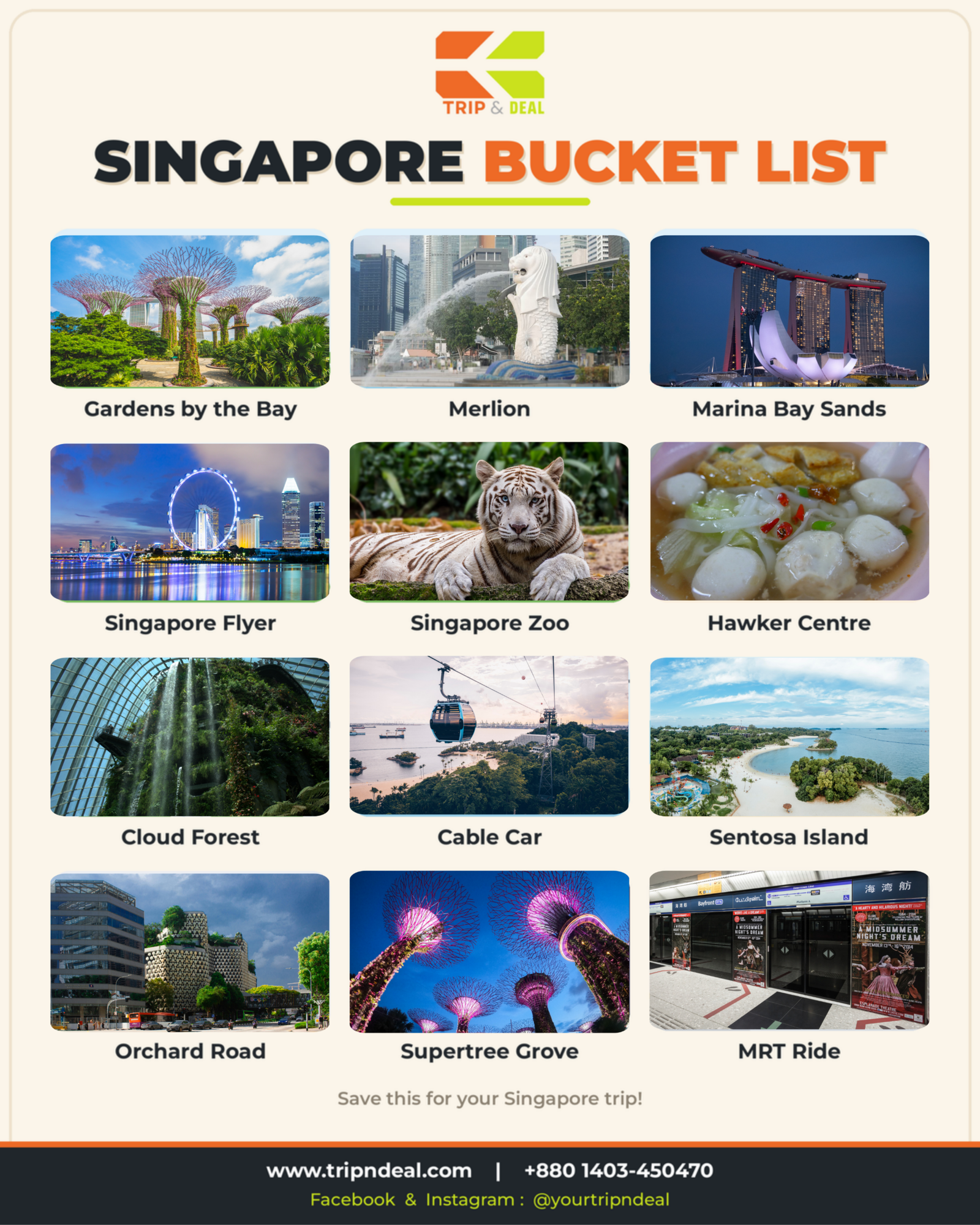Singapore Bucket List — Trip & Deal guide