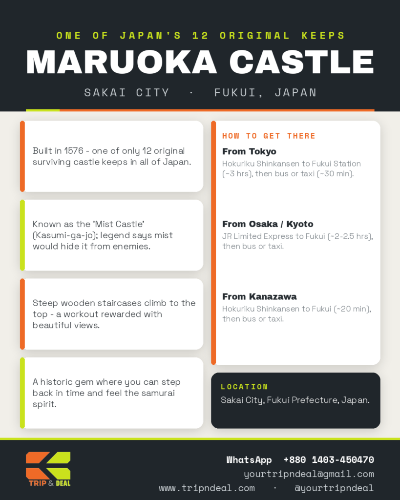Maruoka Castle, Fukui — The Mist Castle Maruoka Castle, Fukui — The Mist Castle — Trip & Deal guide
