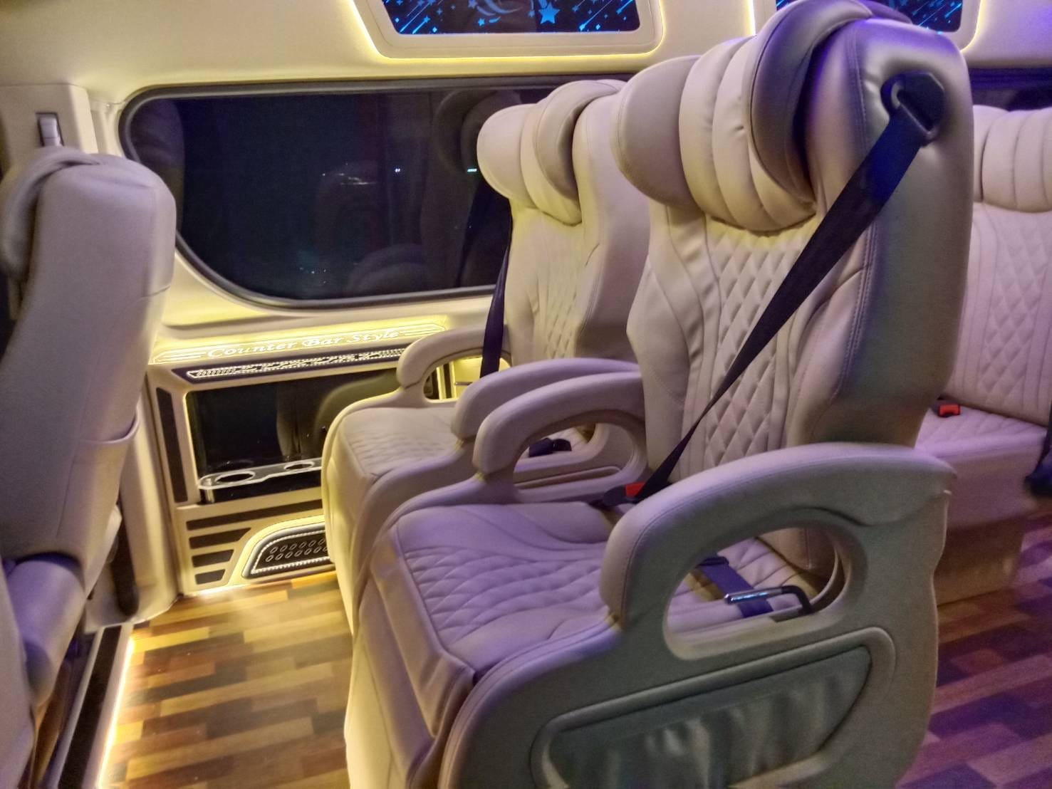 Tour Packages Pattaya Transfer VIP van interior